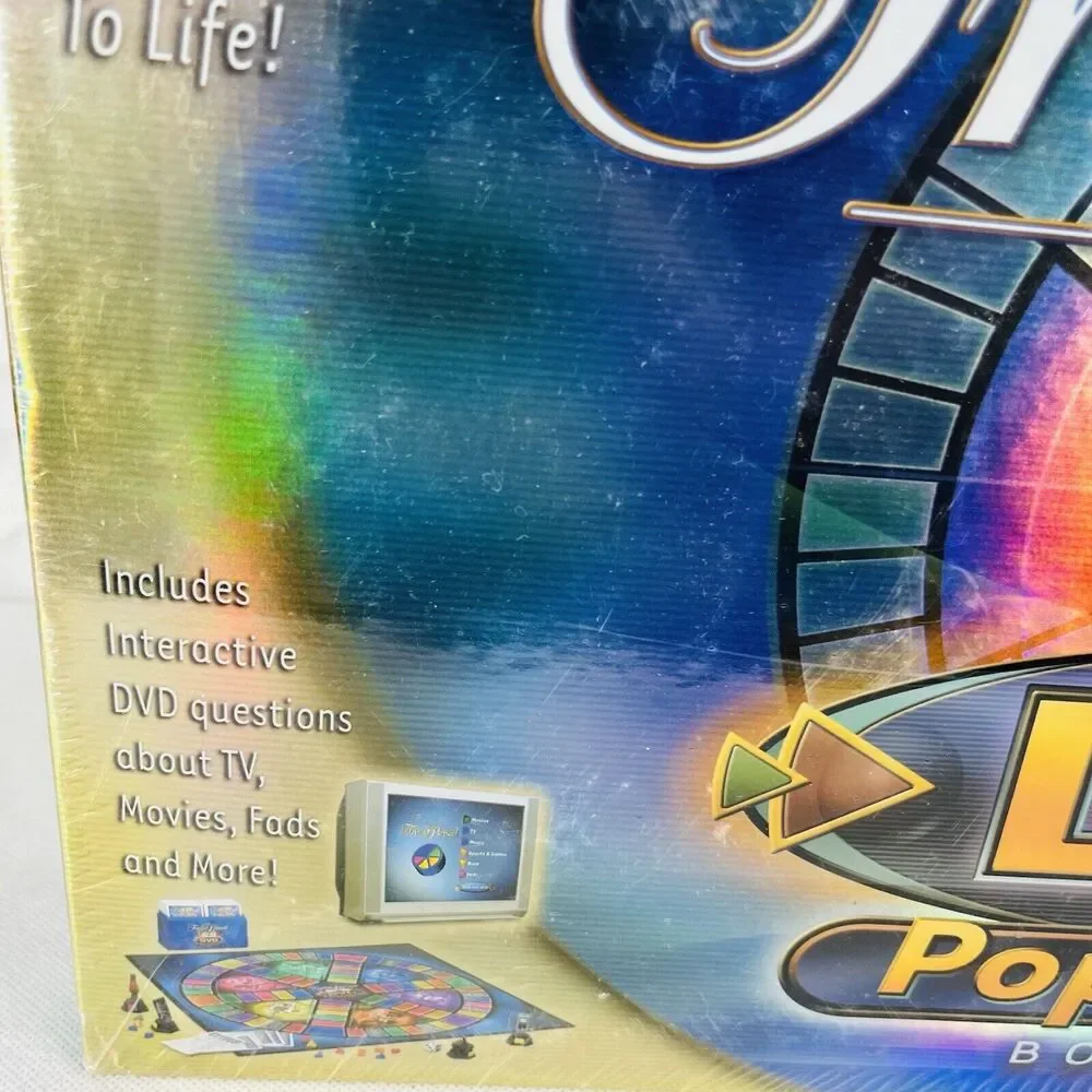 Trivial Pursuit DVD Pop Culture Board Game‎ Parker Brothers 2003  Factory Sealed
